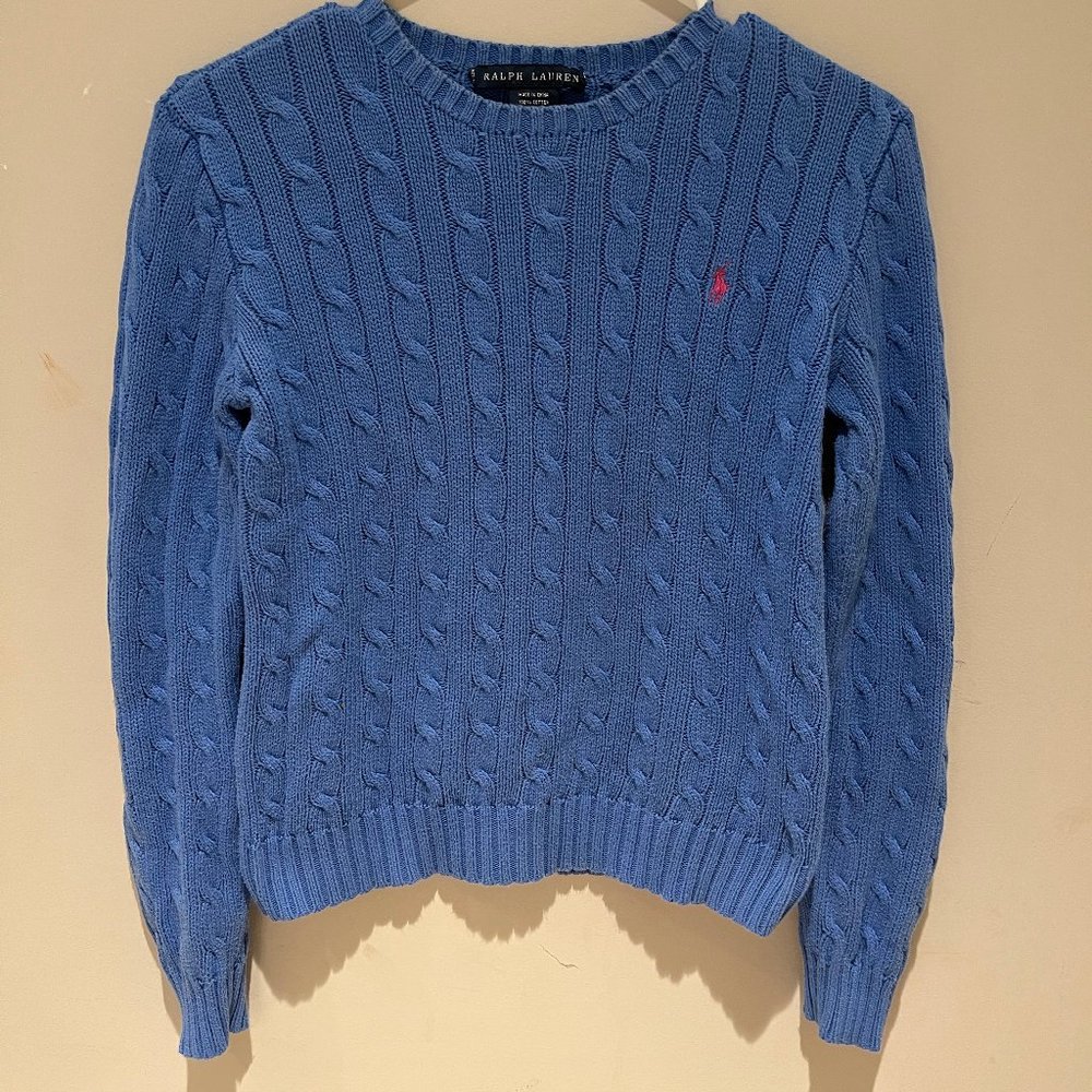 Ralph Lauren Women's Slim Fit Cable-Knit Sweater